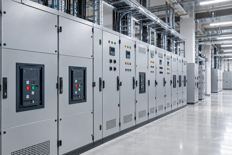 Electrical switchgear in a dedicated equipment room